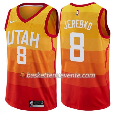 Maillot Basket Utah Jazz Jonas Jerebko 8 Nike City Edition Swingman - Homme